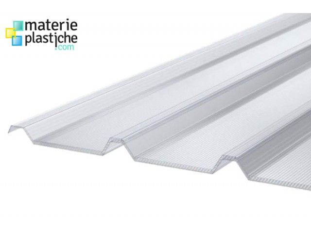 Policarbonato Grecato Alveolare Trasparente